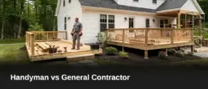 A handyman vs general contractor comparison starts with scope. Small repairs and single-task projects around