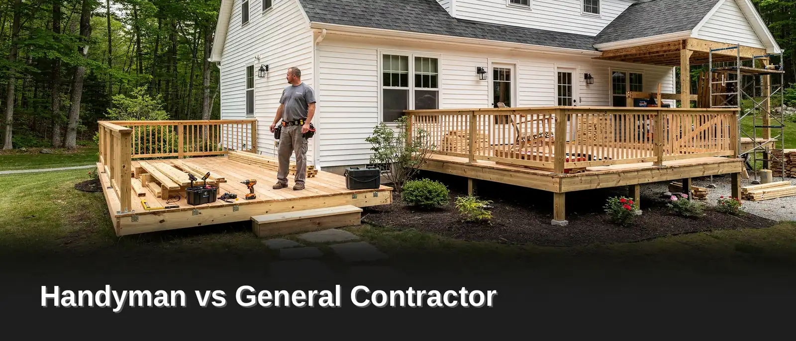 A handyman vs general contractor comparison starts with scope. Small repairs and single-task projects around